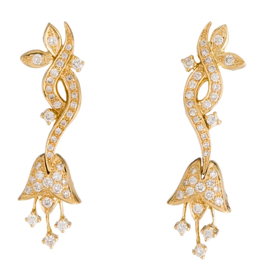 Yessayan 18K Diamond Drop Earrings